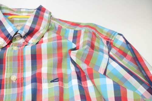 Camisa CAMEL ACTIVE Para Hombre XL Multicolor Patrón a Cuadros Cuello Abotonado Logo - Imagen 5 de 11