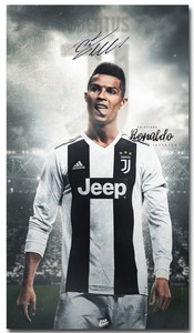 Cristiano Ronaldo Juventus Portugal Star Soccer Player Art Poster