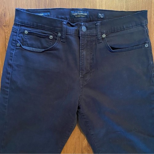 Lucky Brand Pants 121 Slim Size 33x30 black casual lucky you - Picture 4 of 14
