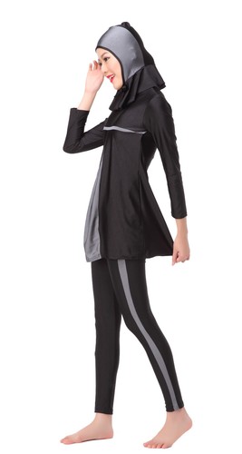 Muslim Women Full Cover Burkini Hijab Swimwear Arab Bathing Suit Beachwear Set - Picture 28 of 59