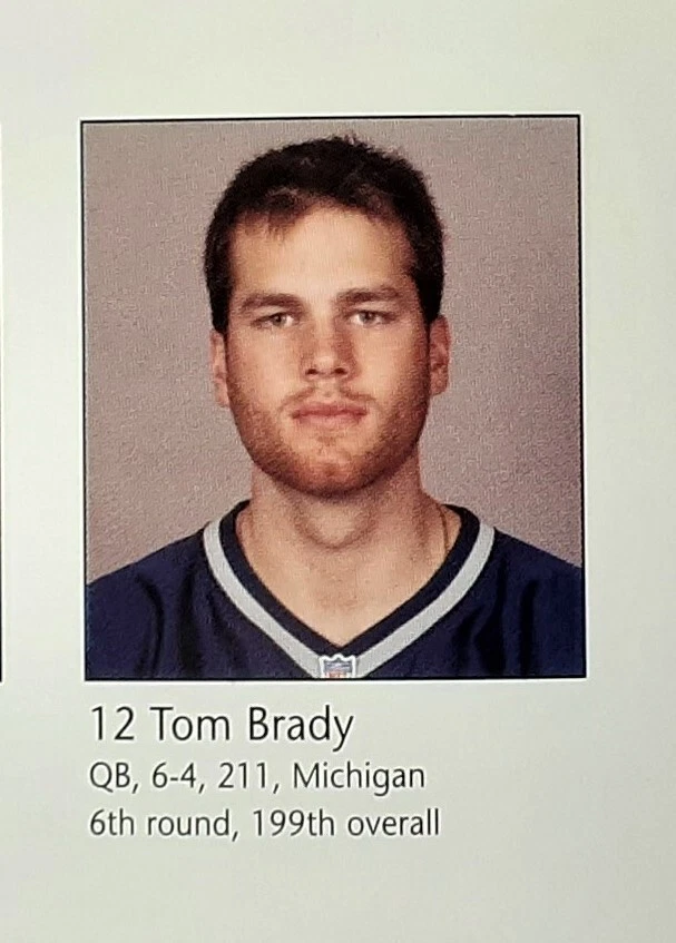 Tom brady rookie sale year