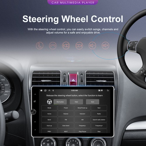 10.4'' Android 13 1 Din Carplay Car Radio GPS WIFI BT Touch Screen Stereo Camera - Picture 11 of 24