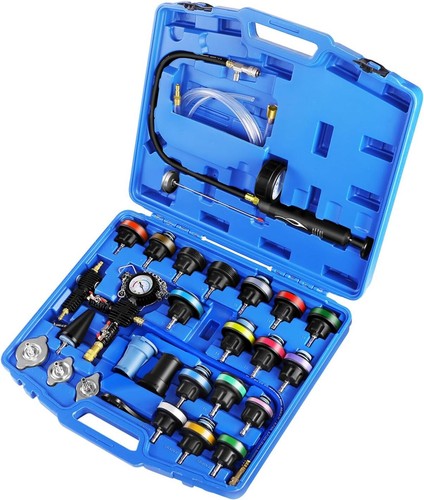 28pcs Radiator Pressure Tester Coolant Purge Refill Vacuum Cooling System Kit - Picture 15 of 17