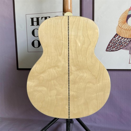 Natural Jumbo 43 Inch Acoustic Electric Guitar J-200 6 String Solid Spruce Top - Picture 6 of 8