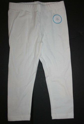 Neu Carter's Mädchen 6 Jahre elfenbeinweiß Leggings Capri Länge bequem Stretch Hose - Bild 2 von 2