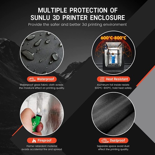 Gabinete de impresora 3D SUNLU temperatura constante 750 × 550 × 650 mm para Ender 3/3 PRO - Imagen 2 de 9