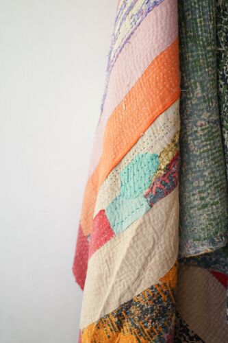 Perfect Kantha Quilt Very High Quality Vintage Kantha Quilts Bedding Blankets - Picture 3 of 3