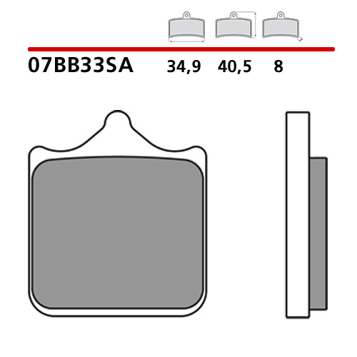 Paire Plaquettes de Frein Avant BREMBO Benelli Bn 600 14> - Photo 1/9