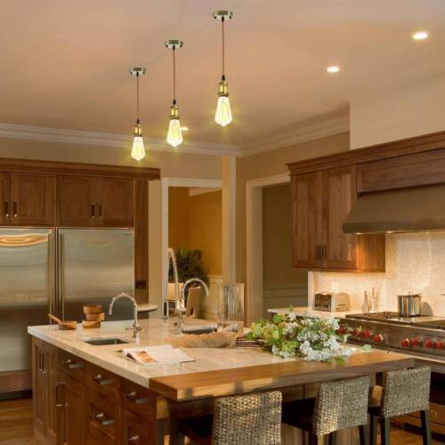 1/2M Ceiling Lamp Holder Hanging Pendant Fabric Flex Light Fitting Lighting Kit - Picture 11 of 15