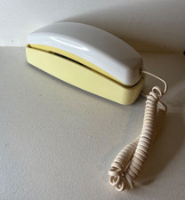 AT T Push Button Yellow Trimline 210 Touch Tone Telephone VTG 1980s NEW