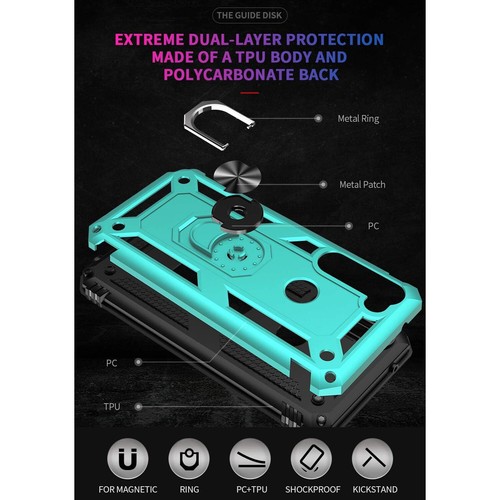 Pour Motorola Moto G Stylus 2020 étui support bague magnétique en métal + verre trempé - Photo 35 sur 42