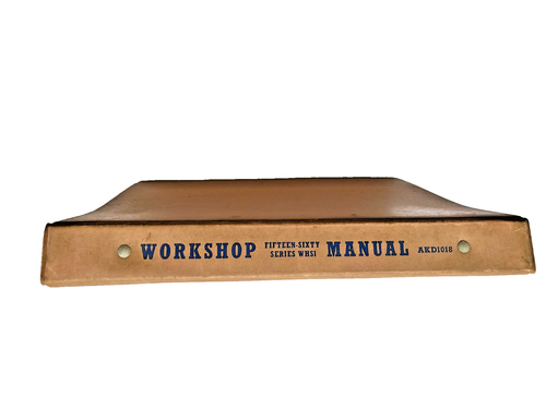 WOLSELY FIFTEEN-SIXTY (series WHS1) MANUFACTURER'S WORKSHOP MANUAL - AKD1018 - Picture 2 of 4
