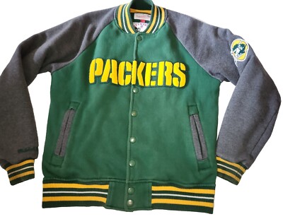 Mitchell & Ness Green Bay Packers  Throwback NFL SweatJacket , Woman s Size MED