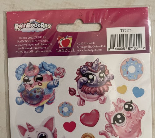 RAINBOCORNS Aufkleber - Cheeseburger mit Glitzer TP0123 NEU - Bild 3 von 3