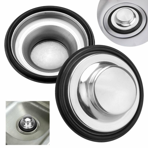 Stainless Steel Drain Cover Kitchen Water Sink Drainer Disposal Stopper New - Picture 2 of 7