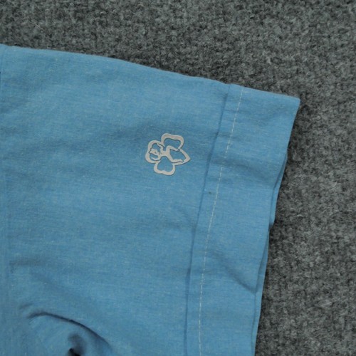 Vintage Girl Scout Brownie Shirt Girls 7 Blue Button Up Uniform 70s 80s - Picture 2 of 12