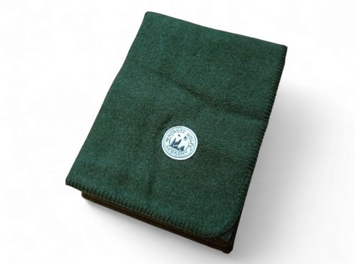100% Sheep Wool Blanket - Army Green Bushcraft Hunting Camping Webbing Strap - Picture 2 of 10