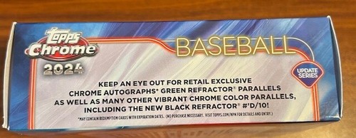 2024 Topps chrome Update Retail Baseball EMPTY Mega Box-No Cards Free Shipping - Picture 4 of 6