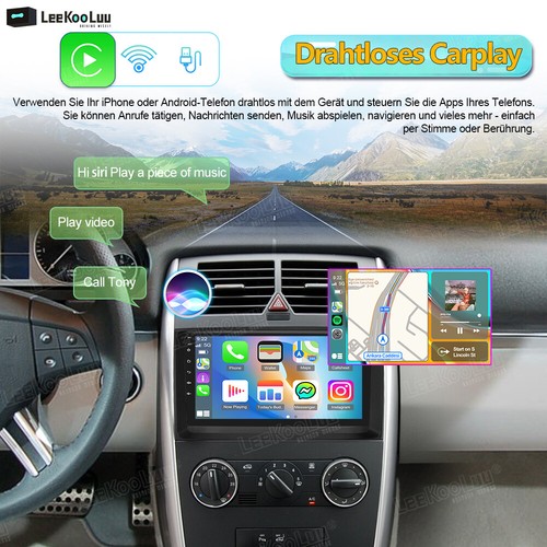 Radio de coche para Mercedes Sprinter 2006-2017 Android 15.0 Apple Carplay GPS Navi BT - Imagen 7 de 11