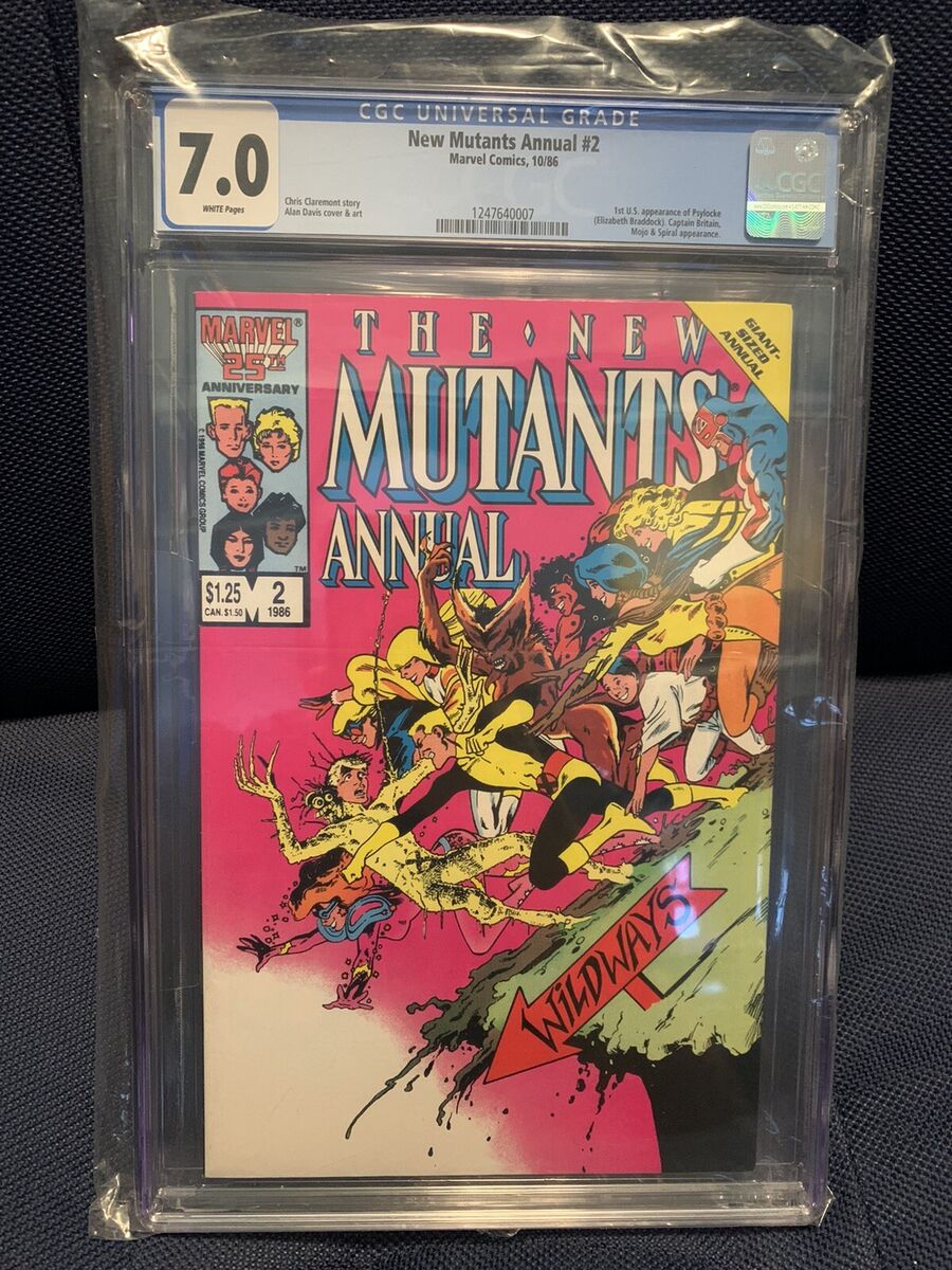 CGC 8.0 NEW MUTANTS ANNUAL # 2 1st App. Psylocke - Brooklyn Comic Shop