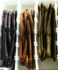 ENGULF BAITS 5" Inhaler Wacky Worms. 16 count pckg.  All colors (18) in stock