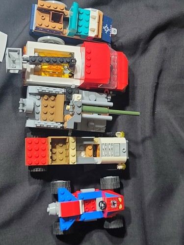 Lego 5 Veicoli Parzialmente Assemblati al 100% Frozen Wagon, Spiderman Quad, + ALTRO - Foto 12 di 12