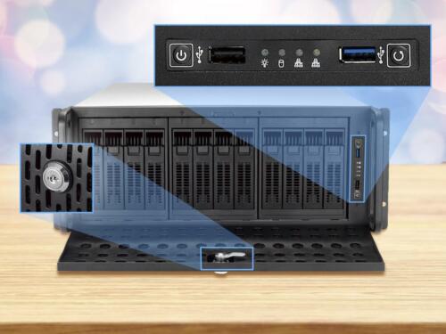 Rosewill RSV-L4412U 4U Server Chassis Rackmount Case | 12 Hot Swap 3.5", 2.5" SA - Picture 5 of 6