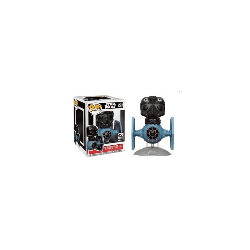 Funko POP Star Wars - Tie Pilot with Tie Fighter Vinyl Figure Set (2) 10cm/15cm Funko POP Star Wars - Tie Pilot with Tie Fighter Vinyl Figure Set (2) 10cm/15cm