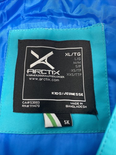 NWT Arctix Bluebird Frost Insulated Full Zip Hooded 5k Snow Jacket Girls XL - Picture 6 of 11