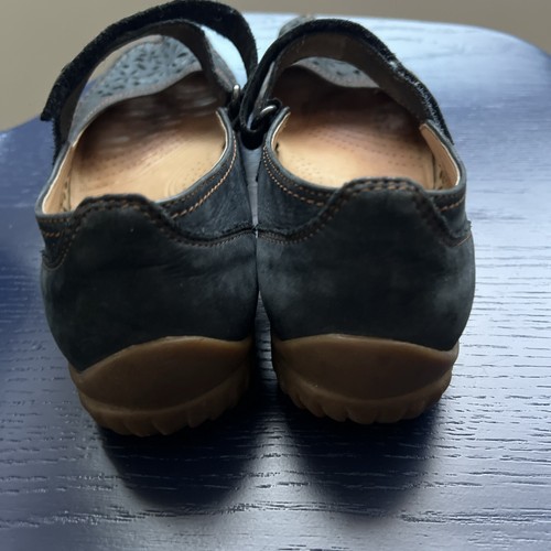 Gabor Gr. 9 Mary Jane Punched Leather Suede Comfort Schuhe blau Klett UK 7 - Bild 4 von 7