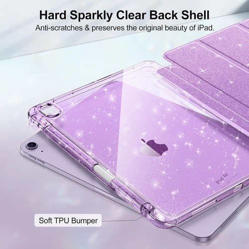 Funda delgada para iPad Air 11 pulgadas M3 (2025) / M2 (2024) brillante cubierta brillante - Imagen 3 de 13