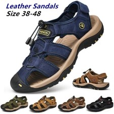 Sandalias de verano playa zapatos de agua para hombre de punta cerrada senderismo pescador deportes al aire libre
