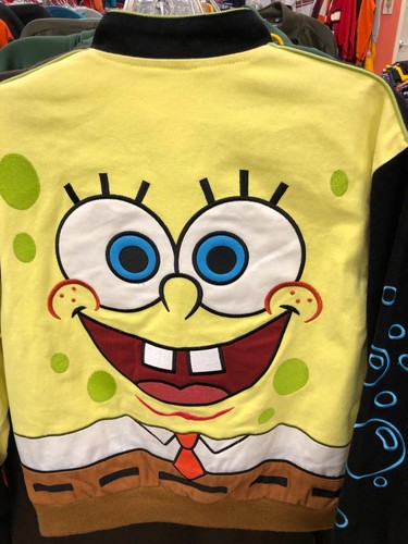 SPONJE BOB SQAURE PANTS JACKET  JACKET BOYS SIZE L J H DESIGN - Picture 4 of 8