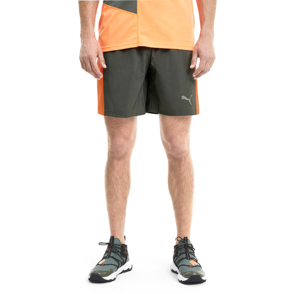 Puma Run Favorite Woven 7 Inch Session Running Short Mens Orange Casual Athletic