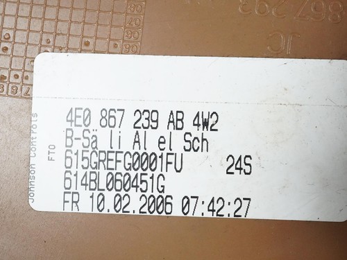 2004 - 2010 Audi A8 A8l D3 B Pillar Cover Panel Trim Upper Left Right Set Of 2 - Picture 9 of 17