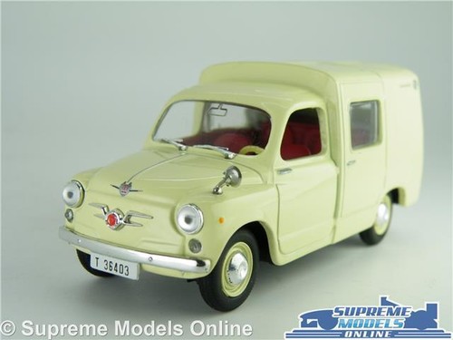 FIAT SEAT 600 FORMICHETTA MODEL DELIVERY VAN SOLIDO 1:43 CREAM ITALY/SPAIN 500 T - Picture 1 of 4