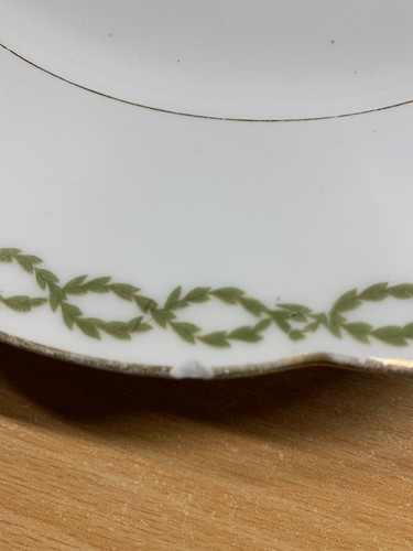 RARE c1910 BERNARDAUD & CO LIMOGES WHITE 24.5cm-WIDE DINNER PLATE (P5) ref:AA - Imagen 7 de 7