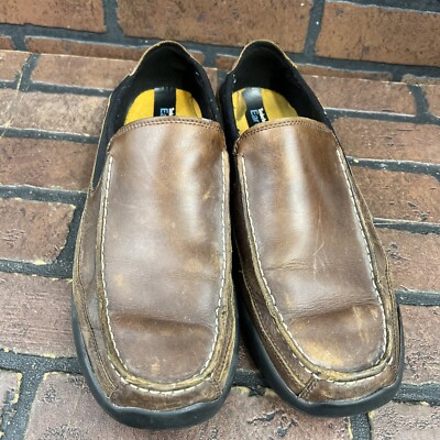 Timberland EarthKeepers Brown Leather Slip On Loafer Shoes  display picture 3