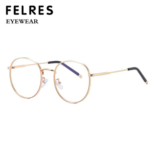 Round Metal Anti Blue Light Nearsighted Glasses Men Women Classic Glasses Hot - Picture 3 of 20