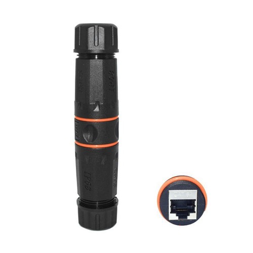 IP68 Waterproof Outdoor LAN Connector RJ45 Cat5 Cat6A for Surveillancen Cameras - 第 1/7 張圖片
