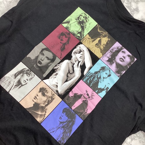 Taylor Swift The Eras Tour offizielles schwarzes T-Shirt neu große Merch-Tasche - Bild 2 von 9