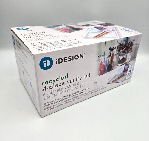 iDesign Make-up Organizer Set für Arbeitsplatten und Schubladen, 4er Set, transparent - Bild 6 von 7