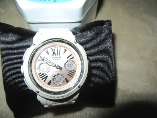Ladies Baby G 5257 BGA 152 shock resist. White band Peach face Fantastic watch - Picture 12 of 18
