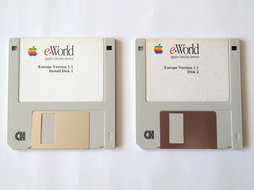 Apple eWorld – Europe Version 1.1 Install Disks – "Apple’s On-line Service"