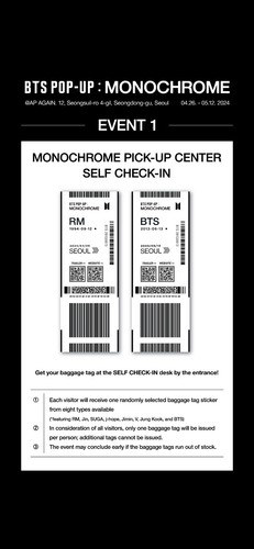 [ON HAND] BTS 2024 POP UP MONOCHROME OFFICIAL MD PHOTOCARD T SHIRTS - Bild 31 von 143