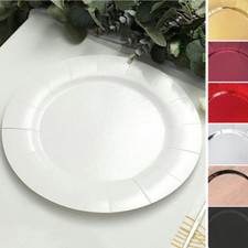 10 Round 13" Disposable Paper CHARGER PLATES Wedding Party Events Home Supplies
