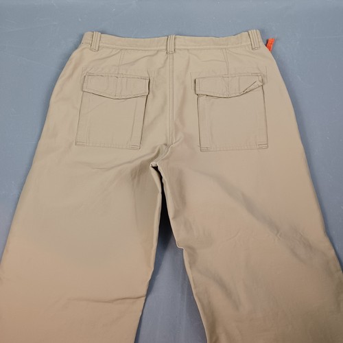 Gap Mens Cargo Pants 34x34 Khaki Flat Front Zip Ankles Pockets Hiking Outdoor - 第 4/18 張圖片