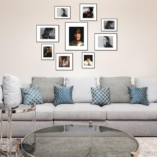 Black Aluminum Gallery Frame 16x20 - Display with or Without Mat, Simple Style - Picture 6 of 10