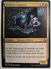MTG Magic The Gathering Card Weldfast Engineer Creature Human Artificer AER