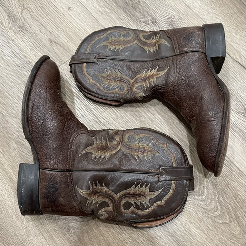 Tony Lama Men's 9.5 - CT2032 Cowboy Collection Stockman Boot with Chocolate - Picture 2 of 11